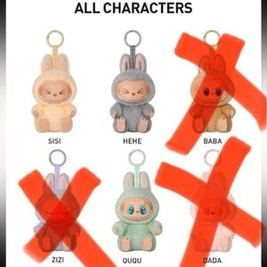 AUTHENTIC Labubu Have a Seat Series - Vinyl Face Pendant Blind Box